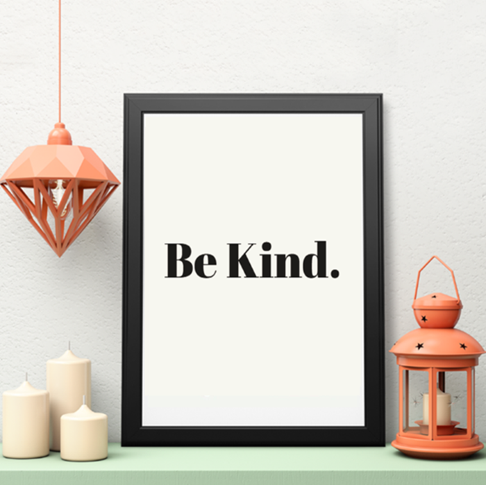 Picture of Be Kind framed poster