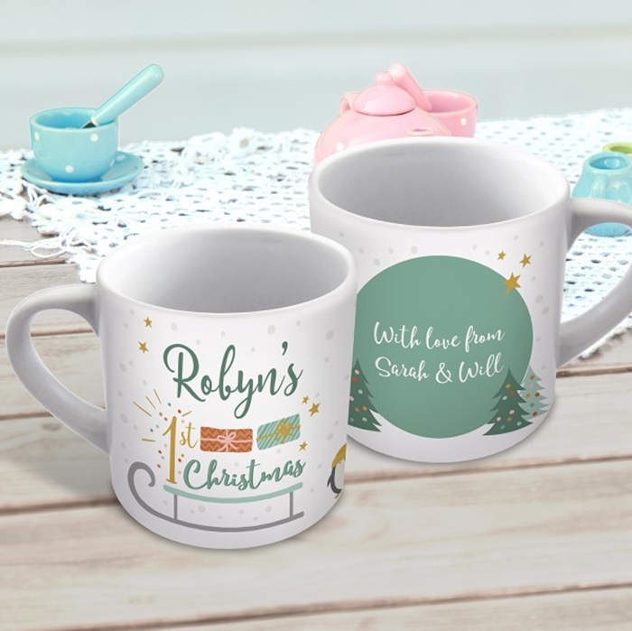 Picture of 1st Christmas child's personalised mug