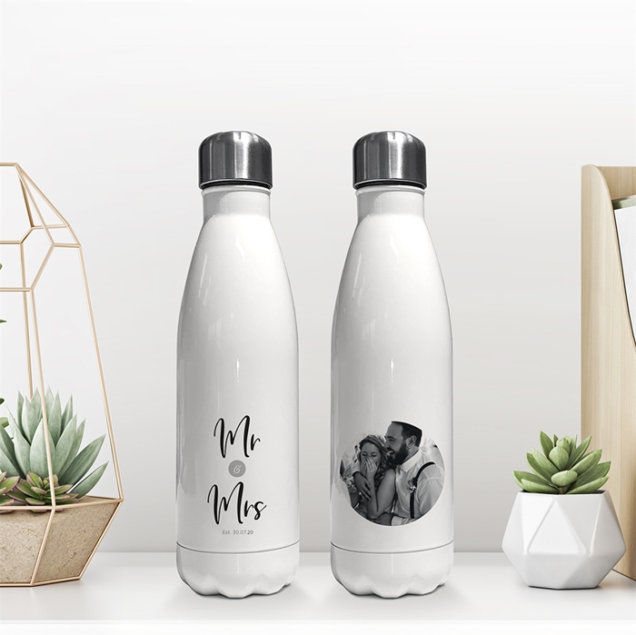 Picture of Mr & Mrs insulated water bottle