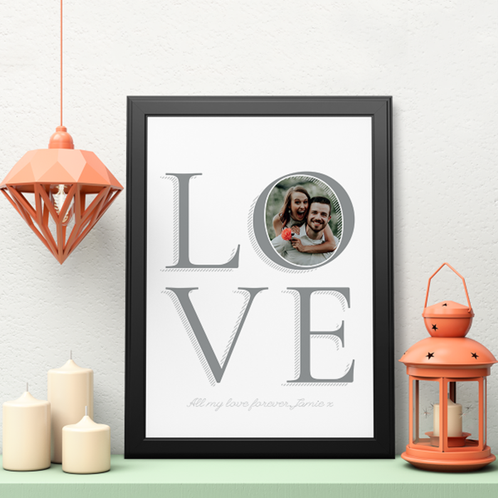 Picture of A3 Love personalised poster