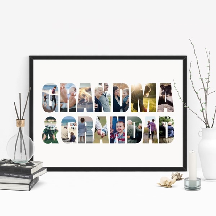 Picture of A3 50th anniversary personalised photo poster