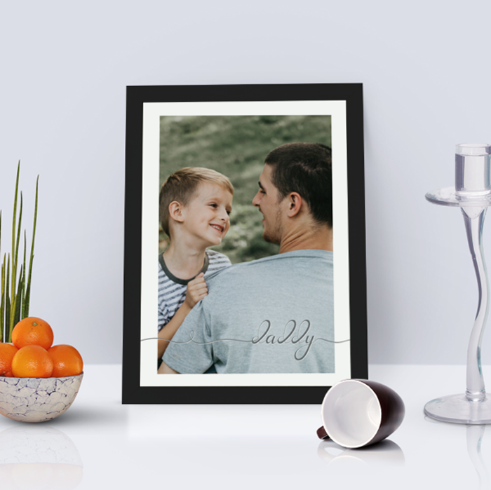 Picture of WOW Landscape A4 Daddy script personalised poster