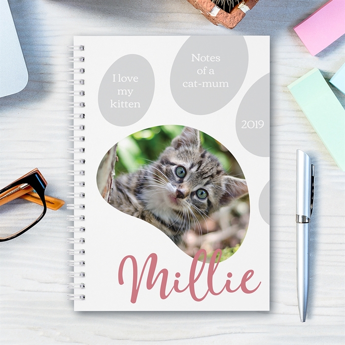 Picture of A5 Paw Photo hardcover spiral notebook