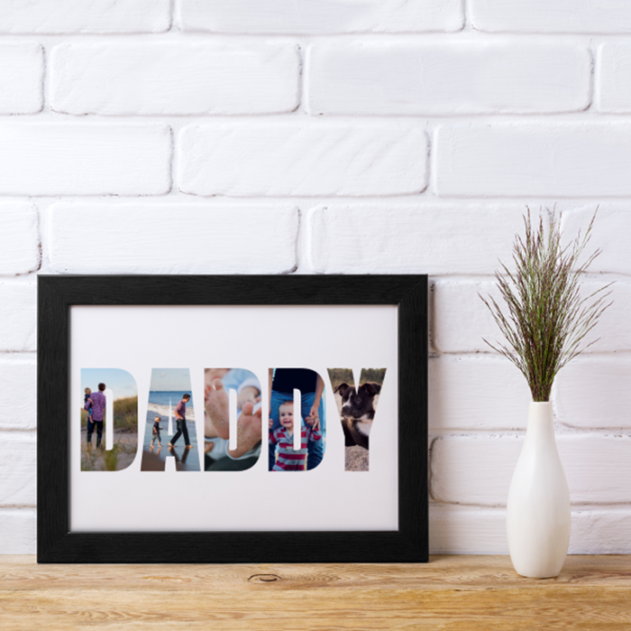 Picture of A4 Daddy photo personalised poster