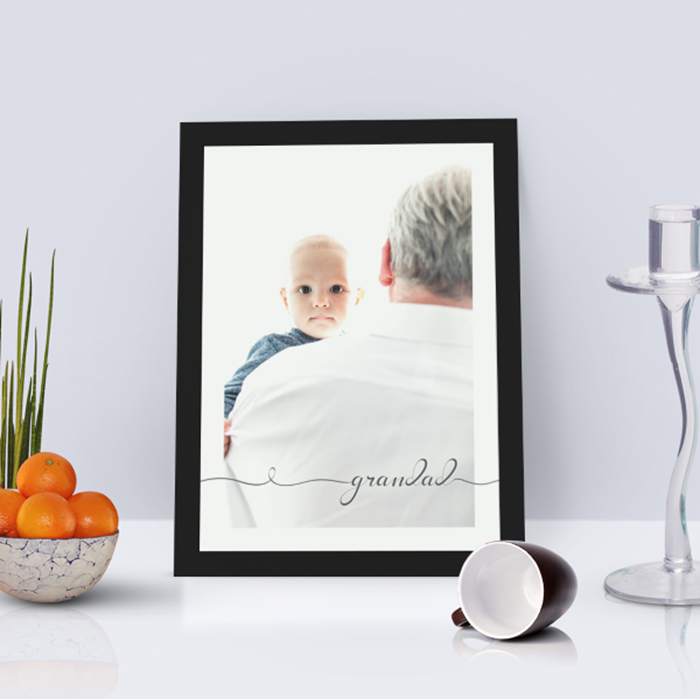 Picture of WOW A4 Grandad script personalised poster