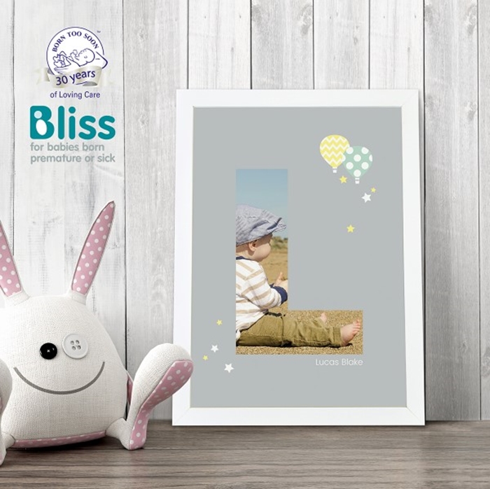 Picture of A4 Baby Alphabet 'L' personalised poster