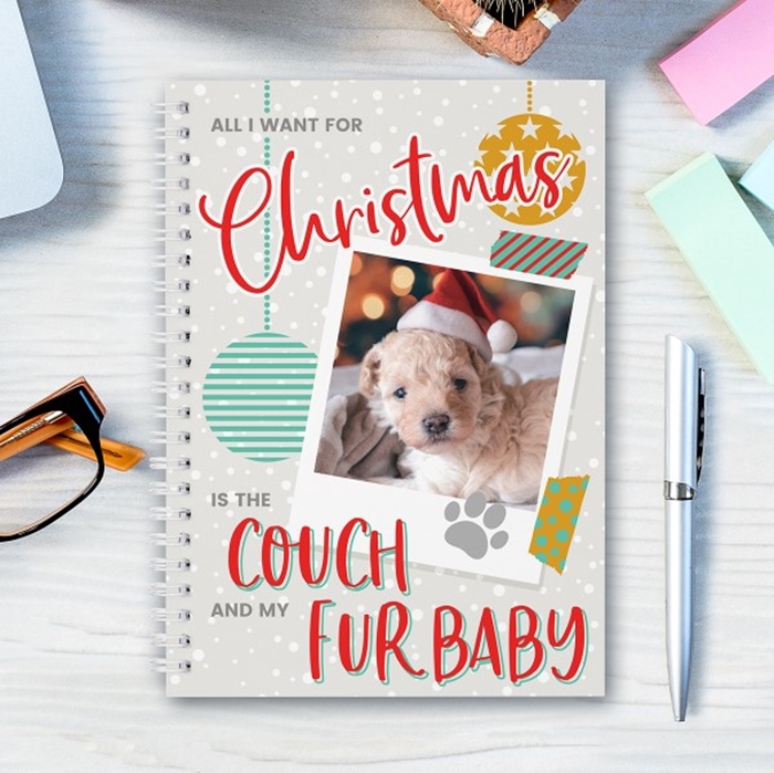 Picture of A5 All I want for Christmas Pet notebook
