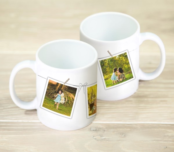Picture of Washing line photo personalised mug