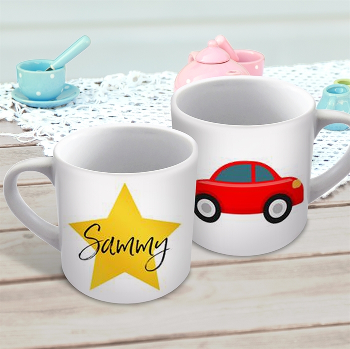 Picture of Red car child's personalised mug