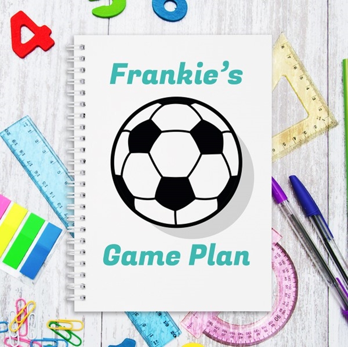Picture of A5 Football hardcover spiral notebook