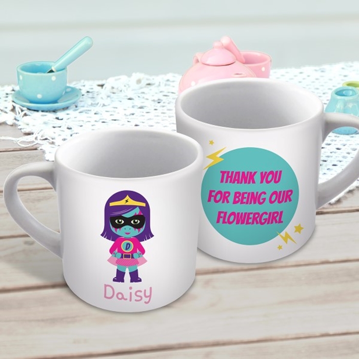 Picture of Superhero Girl child's personalised mug