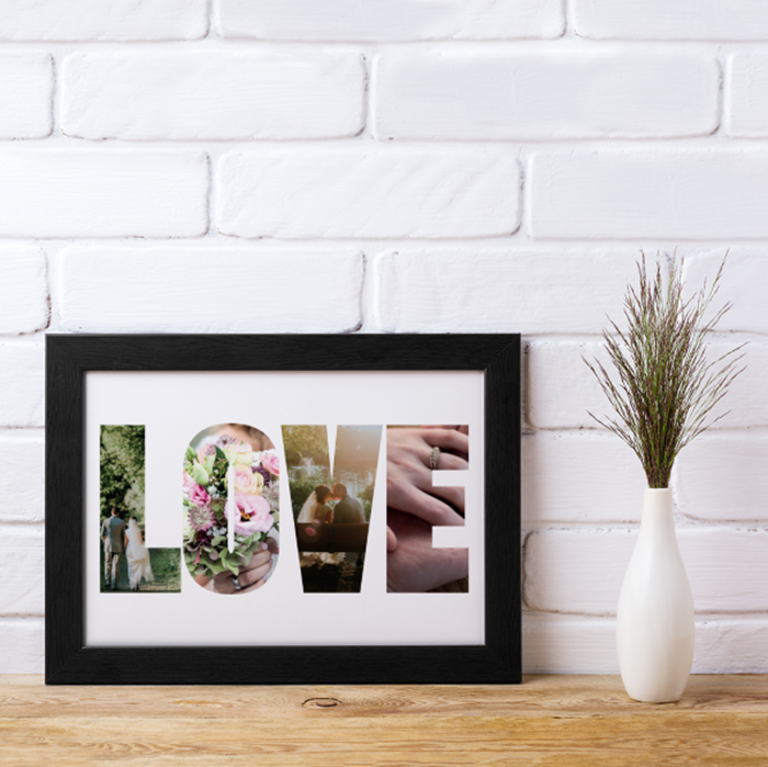 Picture of WOW A4 Love photo personalised poster