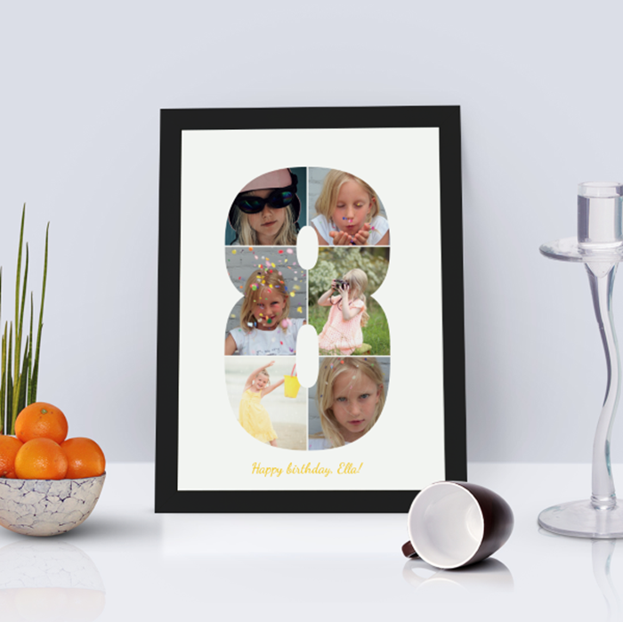 Picture of 8 year personalised poster